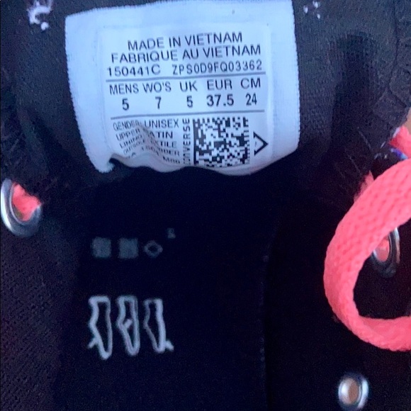 Psychedelic / Hippy Chick Converse Sz 7 - Picture 11 of 16